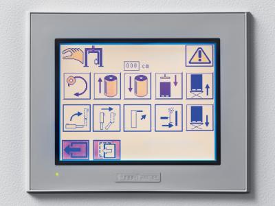The control panel with touchscreen is easy to understand using intuitive symbols